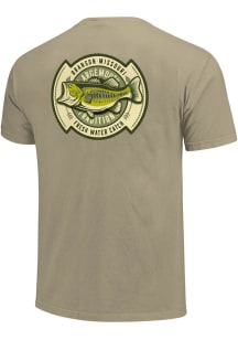 Branson Olive Fishing Badge Short Sleeve T Shirt