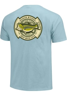 Branson Light Blue Fishing Badge Short Sleeve T Shirt