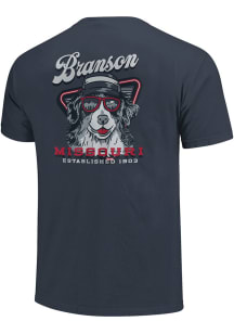 Branson Blue Dog Sunglasses Short Sleeve T Shirt