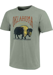 Oklahoma Olive Buffalo Short Sleeve Fashion T Shirt