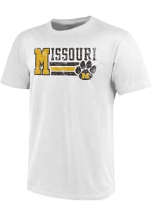 Missouri Tigers White Vintage Short Sleeve Fashion T Shirt