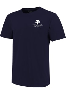 Texas A&amp;M Aggies Navy Blue Painted Sky Short Sleeve T Shirt