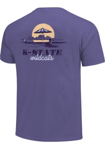 K-State Wildcats Womens Lavender Chill Beach Short Sleeve T-Shirt