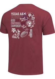 Texas A&amp;M Aggies Womens Maroon Through the Years Short Sleeve T-Shirt