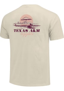 Texas A&amp;M Aggies Womens Ivory Chill Beach Short Sleeve T-Shirt