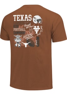 Texas Longhorns Womens Burnt Orange Through the Years Short Sleeve T-Shirt