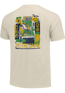 Notre Dame Fighting Irish Womens Ivory Avant Garde Poster Short Sleeve T-Shirt