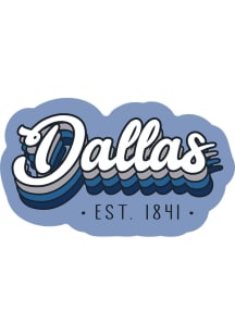 Dallas Ft Worth 70S STACKED SCRIPT Stickers