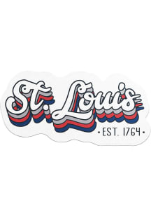 St Louis 70S STACKED SCRIPT Stickers