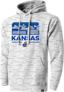 Kansas Jayhawks Mens Grey Malt Lightweight Fleece Fashion Hood