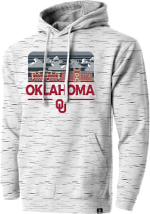 Oklahoma Sooners Mens Grey Malt Lightweight Fleece Fashion Hood