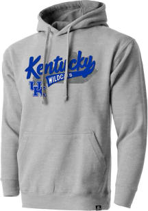 Kentucky Wildcats Mens Grey Mixed Media State Shape Fashion Hood