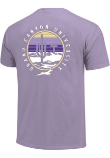 Grand Canyon Antelopes Purple Logo Sunset Short Sleeve T Shirt