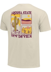 Arizona State Sun Devils Womens Ivory Patch Desert Scene Short Sleeve T-Shirt