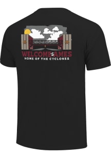Iowa State Cyclones Black Pedestrian Bridge Short Sleeve T Shirt
