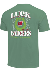 Wisconsin Badgers Kelly Green Luck of the Team Short Sleeve T Shirt