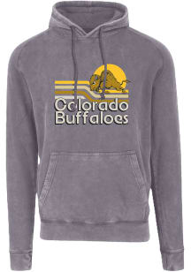 Colorado Buffaloes Mens Grey Sunset Lines Fashion Hood