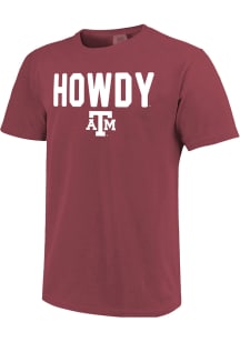 Texas A&amp;M Aggies Maroon Howdy Short Sleeve T Shirt