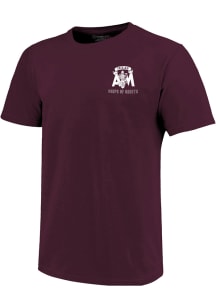 Texas A&amp;M Aggies Maroon Corps of Cadet American Flag Short Sleeve T Shirt