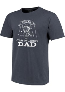Texas A&amp;M Aggies Charcoal Corps of Cadet Dad Short Sleeve T Shirt