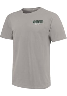 Michigan State Spartans Grey Stadium Saturday Short Sleeve T Shirt