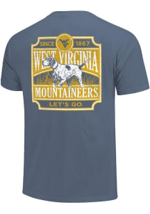 West Virginia Mountaineers Blue Pointer Short Sleeve T Shirt
