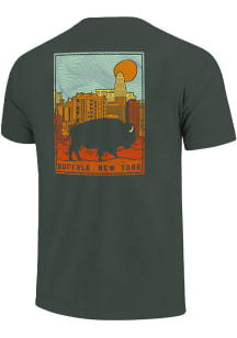Buffalo Green Sunrise Cityscape Short Sleeve T Shirt