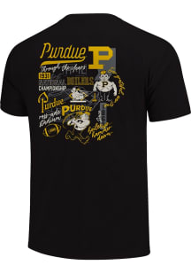 Black Purdue Boilermakers Through The Years Short Sleeve Fashion T Shirt