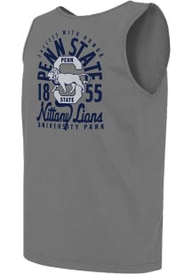 Penn State Nittany Lions Mens Grey Comfort Colors Mascot Overlay Short Sleeve Tank Top