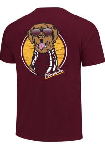 Maroon Minnesota Golden Gophers Dog Glasses Short Sleeve Fashion T Shirt