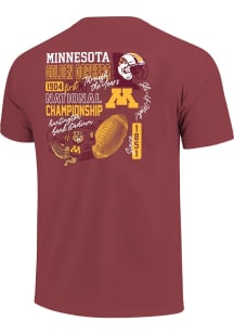 Minnesota Golden Gophers Through the Years Short Sleeve T-Shirt - Maroon