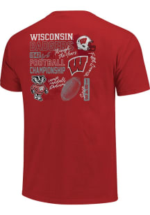 Wisconsin Badgers Through the Years Short Sleeve T-Shirt - Red