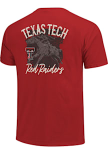 Texas Tech Red Raiders Red Campus Statue Rustic Short Sleeve T Shirt