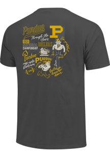 Purdue Boilermakers Polaroids Short Sleeve T-Shirt - Ivory