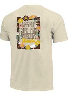 Western Michigan Broncos Floral Frame Short Sleeve T-Shirt - Ivory