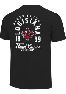 UL Lafayette Ragin' Cajuns  Mascot Overlay Short Sleeve T Shirt