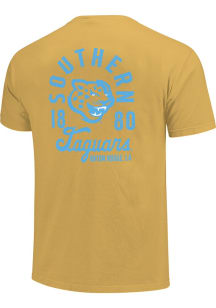 Southern University Jaguars Ivory Mascot Overlay Short Sleeve T Shirt