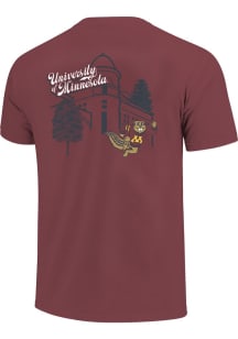 Minnesota Golden Gophers Modern Building Script Short Sleeve T-Shirt - Brown