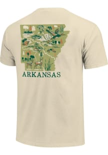 Arkansas Ivory State Icons Short Sleeve T Shirt