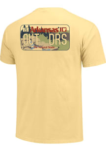 Arkansas Yellow License Plate Short Sleeve T Shirt