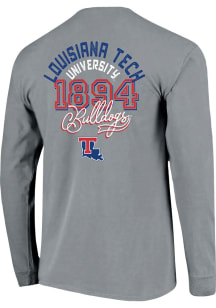 Louisiana Tech Bulldogs Charcoal Established Script Long Sleeve T Shirt