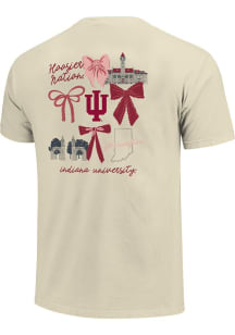 Indiana Hoosiers Coquette Campus Short Sleeve T-Shirt - Ivory