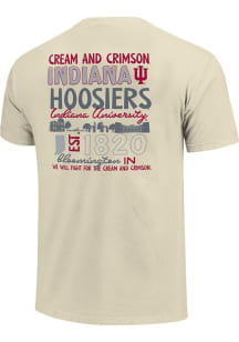 Indiana Hoosiers School Elements Stack Short Sleeve T-Shirt - Ivory