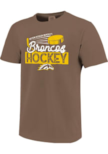 Western Michigan Broncos Brown Puck Swish Short Sleeve T Shirt