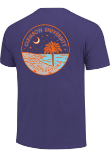 Clemson Tigers Purple Circle Scene South Carolina Short Sleeve T Shirt