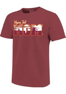 Virginia Tech Hokies Womens Maroon Campus Mom Short Sleeve T-Shirt
