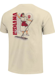 Indiana Hoosiers Sport Drop Martha Vertical Basketball Short Sleeve T Shirt - Ivory