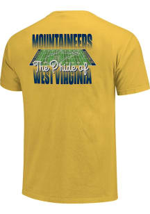 West Virginia Mountaineers Gold Football Pride of the Team Short Sleeve T Shirt