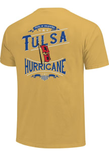 Tulsa Golden Hurricane Shield Short Sleeve T Shirt - Gold