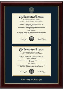 Michigan Wolverines Double Frame Diploma Frame